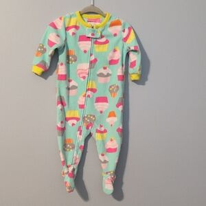 Carter's Colorful Cupcake Print Footie Pajama